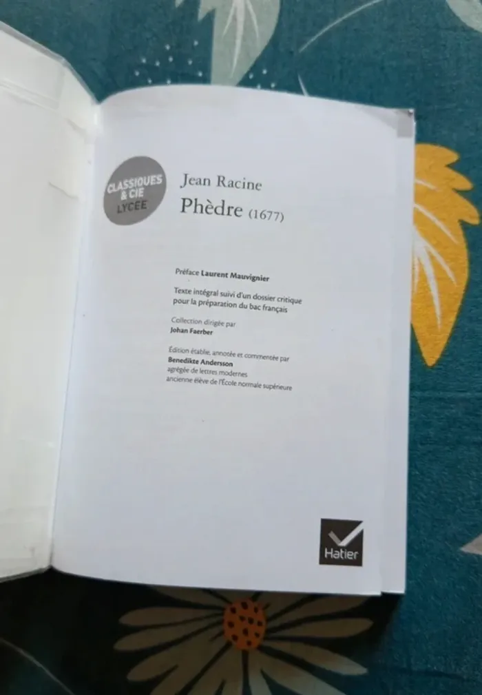 Livre phèdre lycée - photo numéro 3