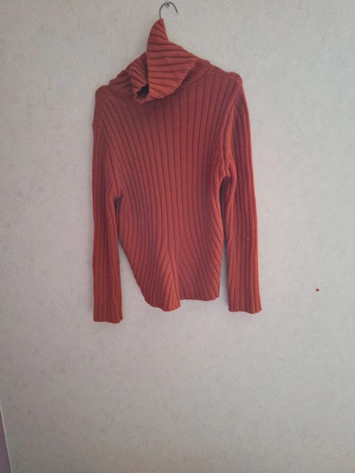 Pull col roulé brique - photo numéro 2