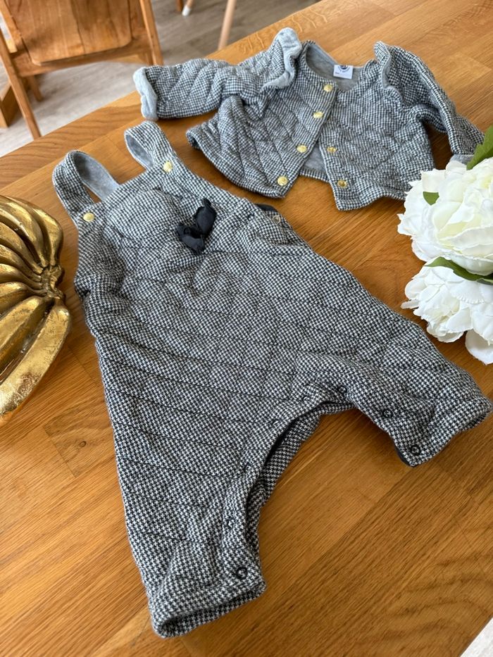 Jolie combinaison salopette + veste petit bateau 🎀 - photo numéro 1