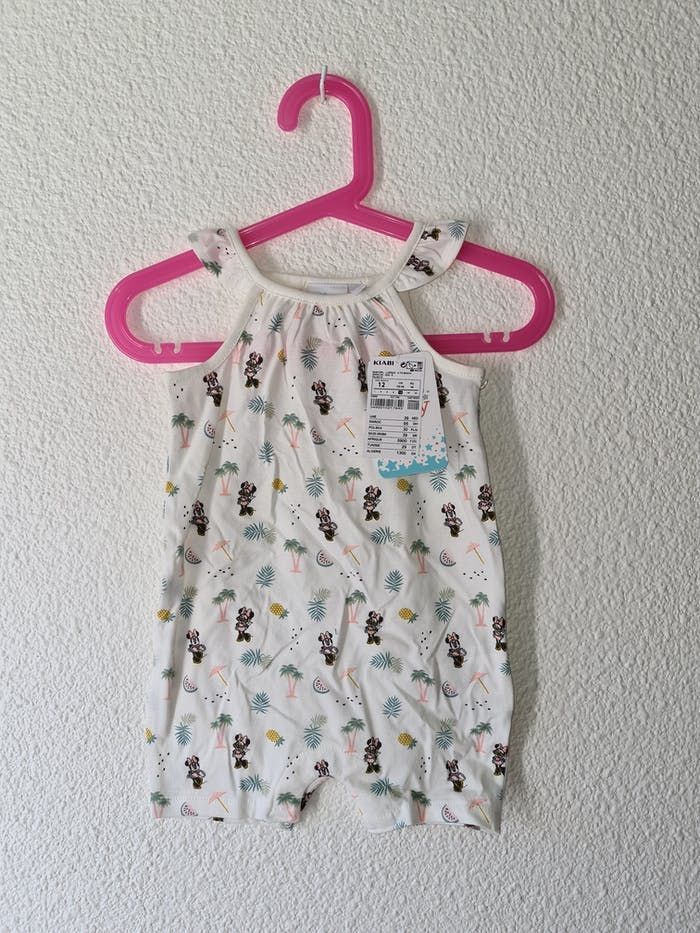 combishort blanc minnie Disney