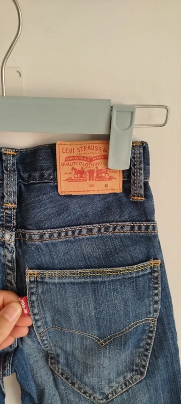 🍄 short en jean levis 6 ans - photo numéro 6