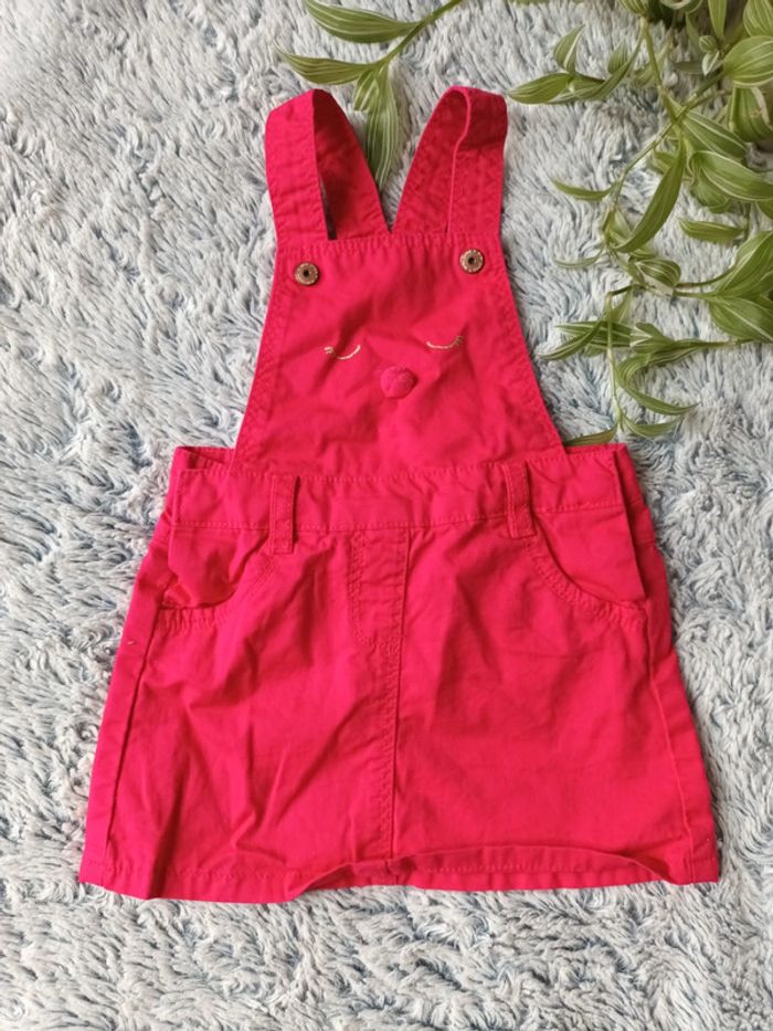 Robe salopette rose 9mois