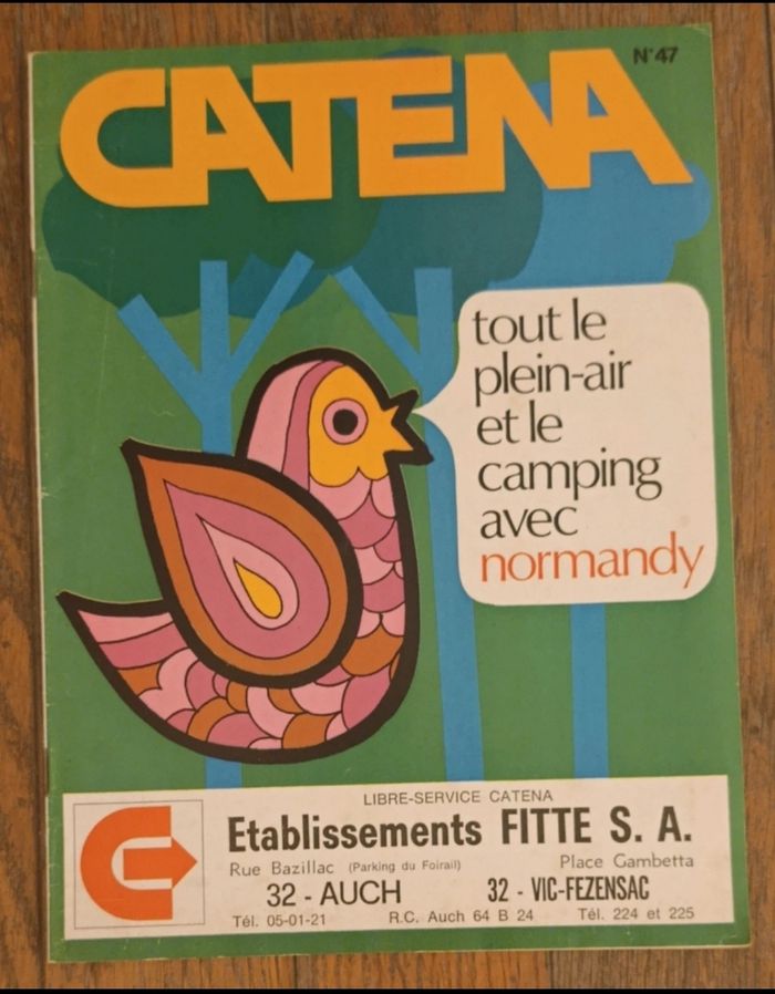 Ancien catalogue Catena N°47 plein air et camping années 70 vintage