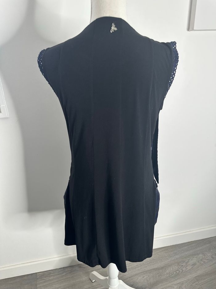 Robe bleue marine et sequins la mode est à vous T40 L - photo numéro 3