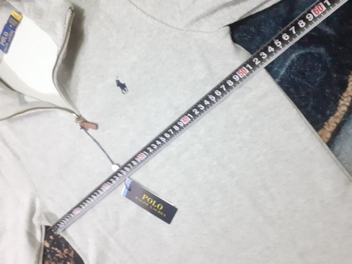 Pull half zip Ralph Lauren - Taille M - Couleur gris logo brodé noir - Neuf - photo numéro 5