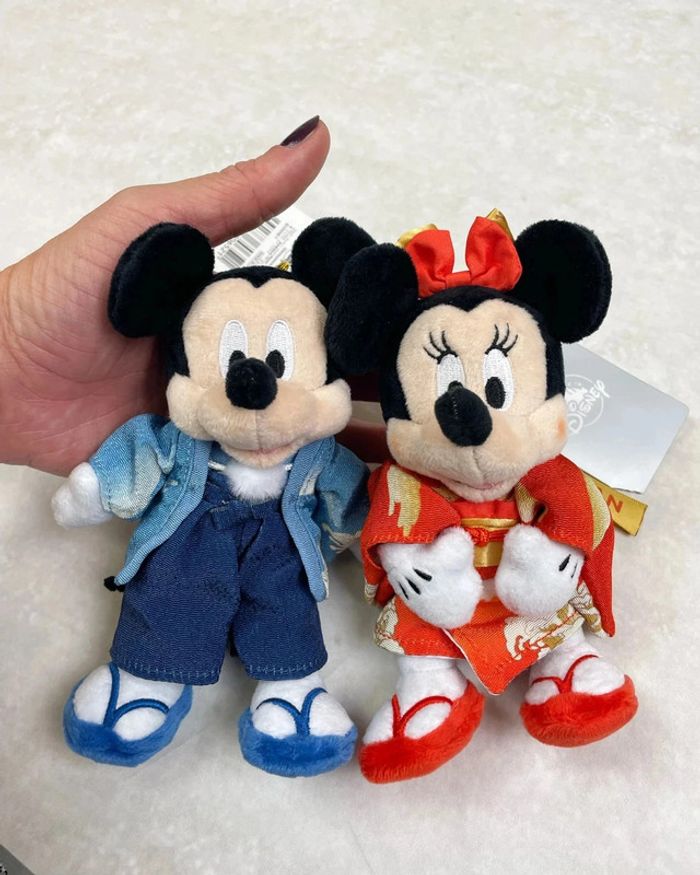 Peluches Mickey et Minnie Kimono Disney Store Japon - photo numéro 2