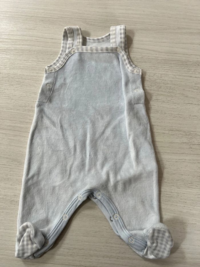 Salopette Petit Bateau + bodie blanc naissance - photo numéro 2