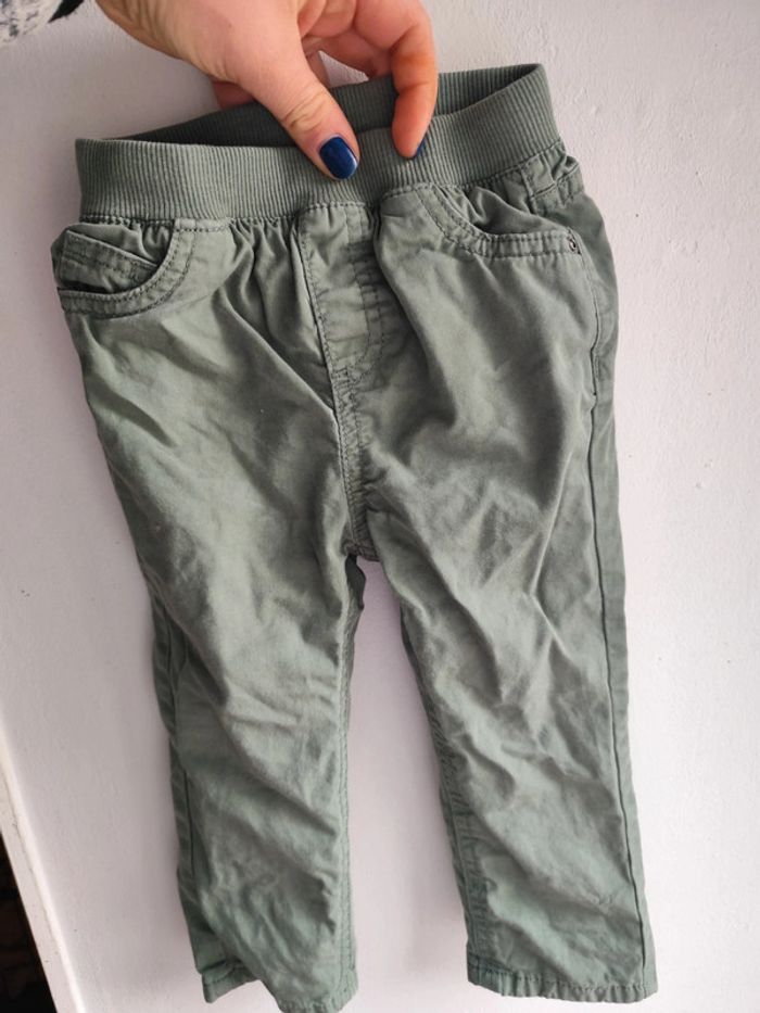 Pantalon souple vert