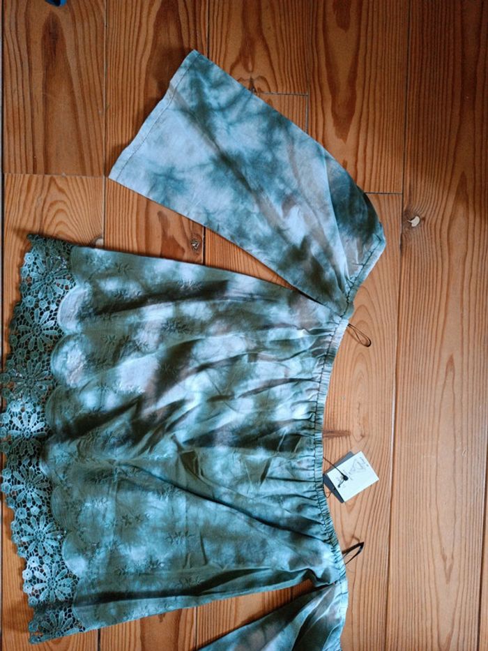 Magnifique haut vert jad taille 1 - photo numéro 6
