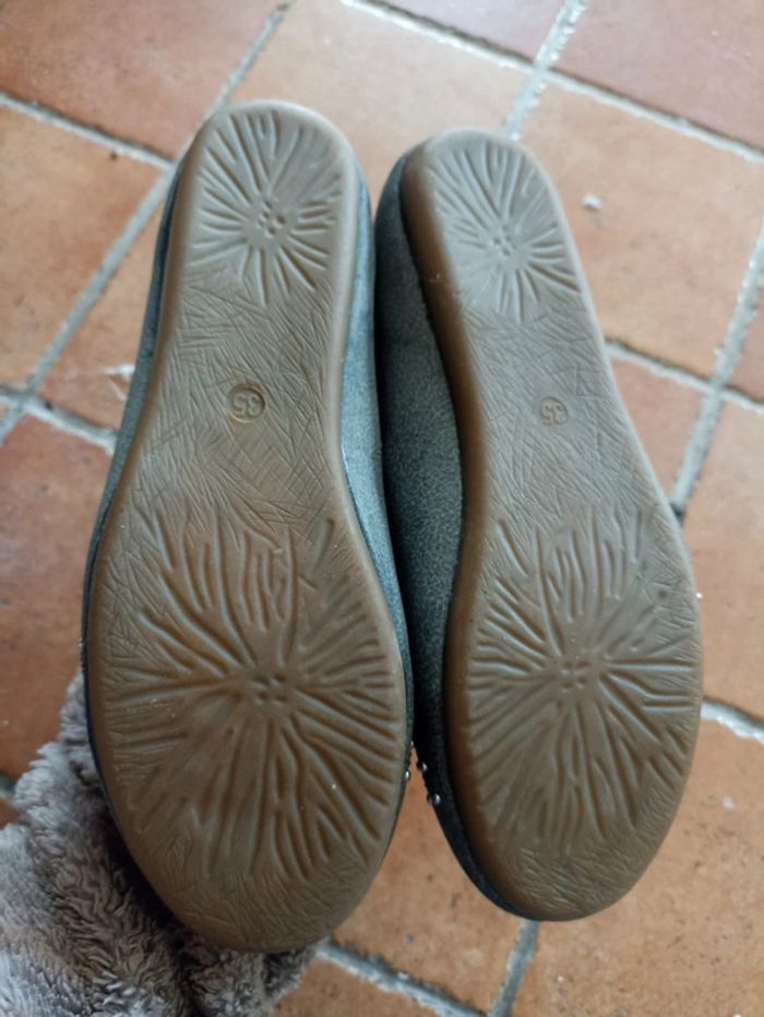 Ballerine cœur grise taille 35 - photo numéro 3