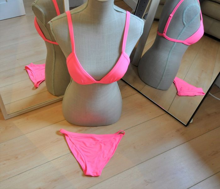 H&M bikini rose fluo t.34/XS tb état - photo numéro 5