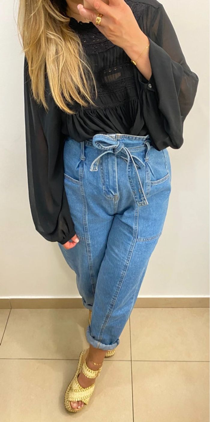 Blouse Mango manches bouffantes Taille 38 - photo numéro 6