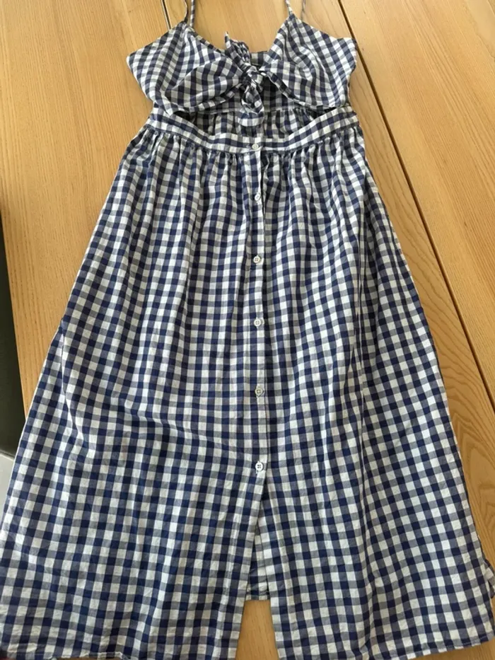 Robe Zara taille M Vichy bleu - photo numéro 9