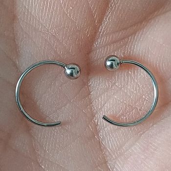 Boucles d'oreilles zag en acier inoxydable