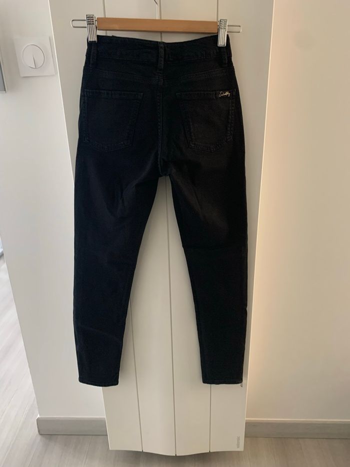 Pantalon slim noir school rag - photo numéro 3
