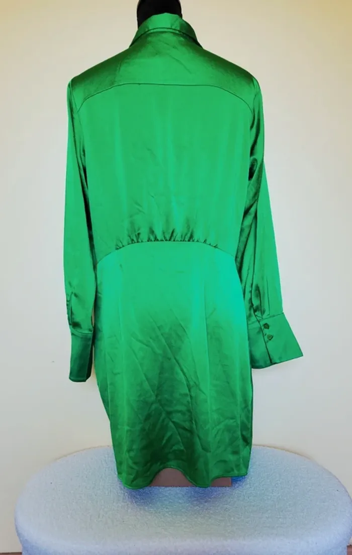 Magnifique robe verte Mango - photo numéro 8