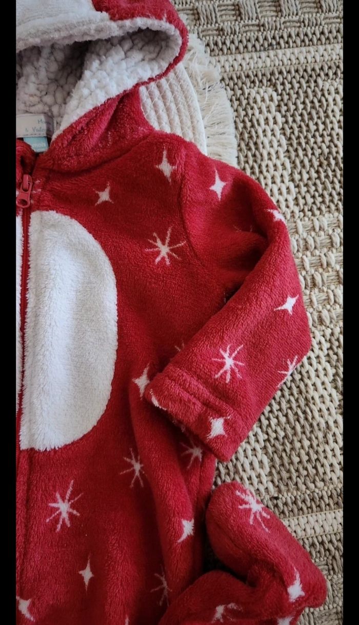 Pyjama Combinaison Bébé Garçon 9mois Rouge - photo numéro 4