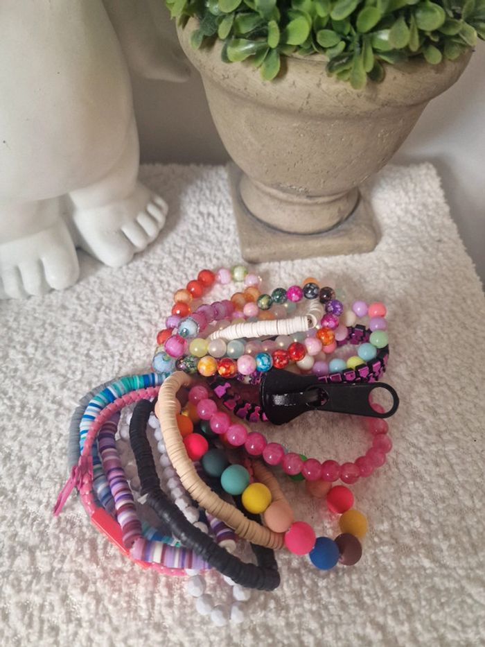 Lot bracelets colorés - photo numéro 4