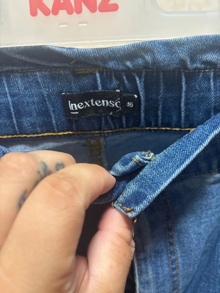 Jeans taille 46 élastique marque in extenso - photo numéro 3
