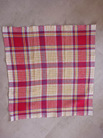 torchon imprimé à carreaux