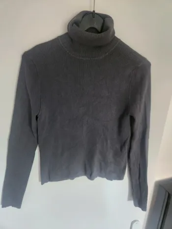 Joli col roulé Zara gris taille L femme automne hiver