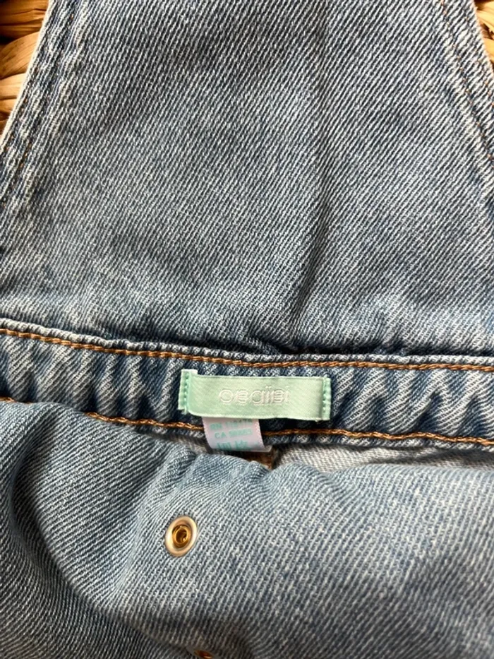 Ensemble Obaibi Salopette jean haut 81cm 18 mois - photo numéro 3