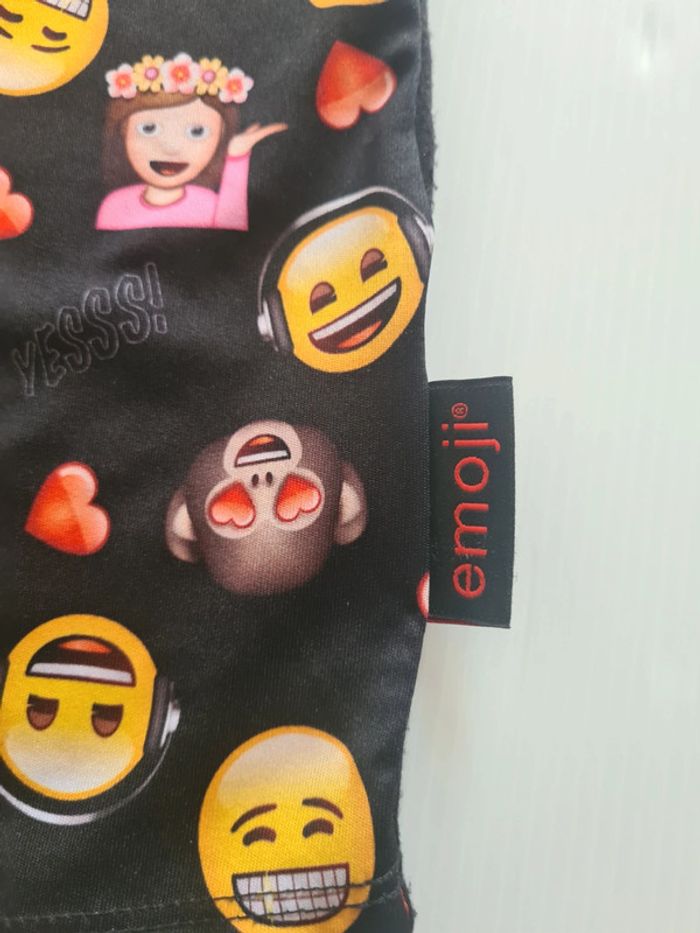 Tee-shirt Emoji bi-matière fille 12 ans peu porté - photo numéro 5