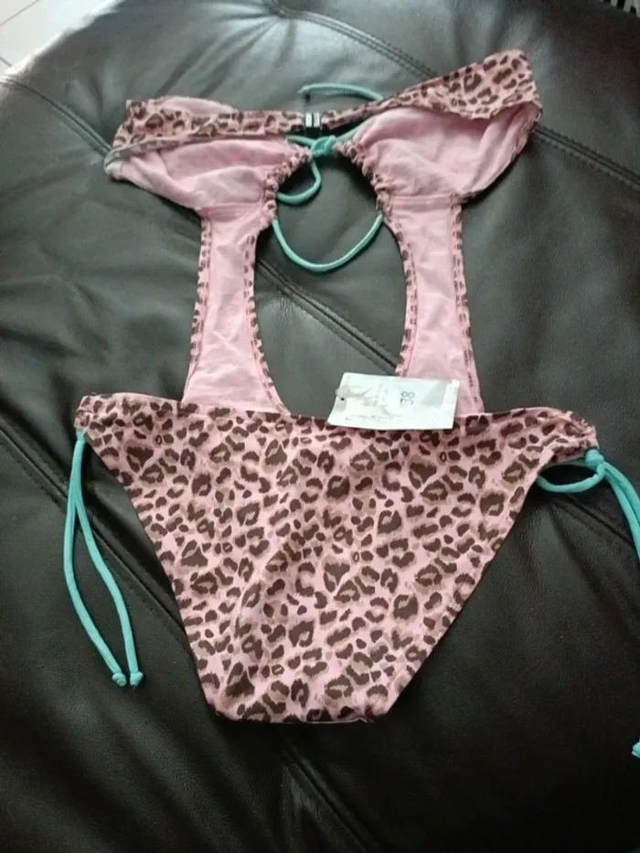 Maillot sexy léopard rose 38 in extenso - photo numéro 4