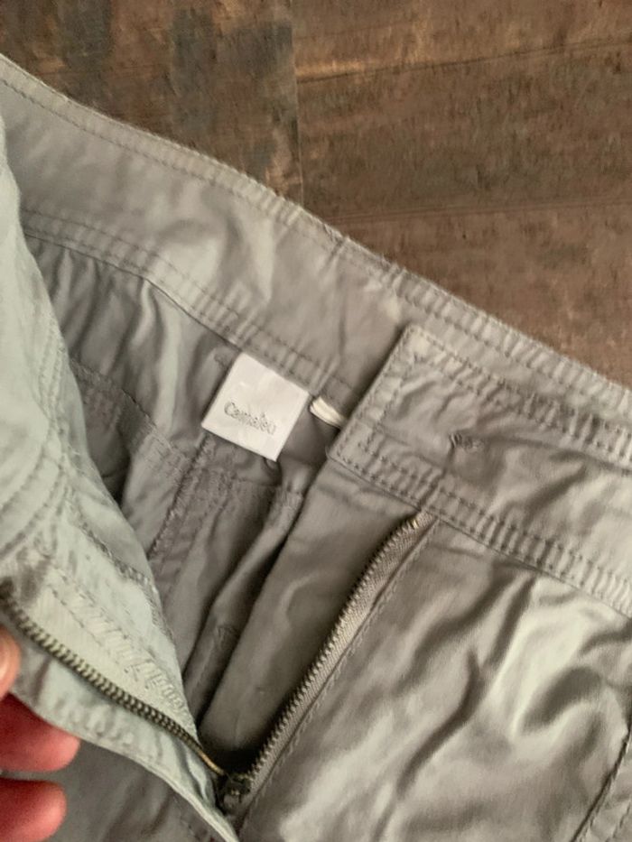 Pantacourt gris toile - photo numéro 4