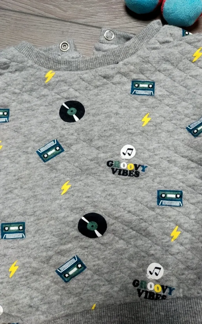 Pyjama 2 pièces musique 🎧bébé garçon 12 mois Kiabi - photo numéro 2