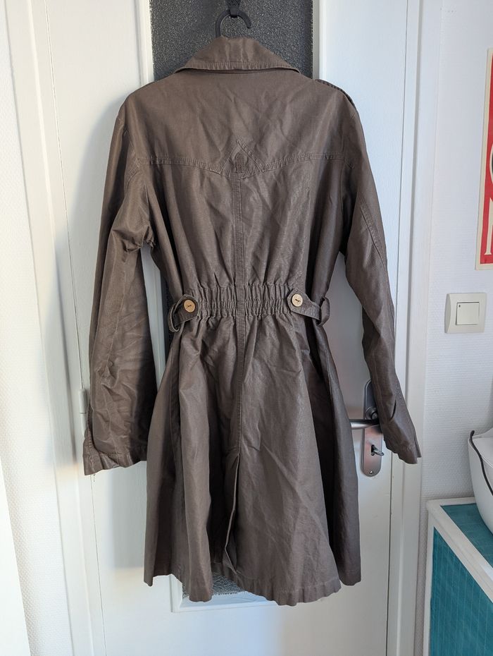 Trench manteau marron taille 40 - photo numéro 7