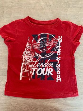 t-shirt manches courtes motif londres