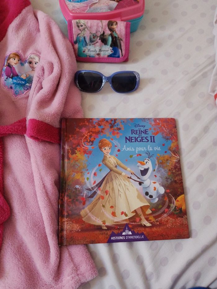 Peignoir de bain reine des neiges et accessoires - photo numéro 2