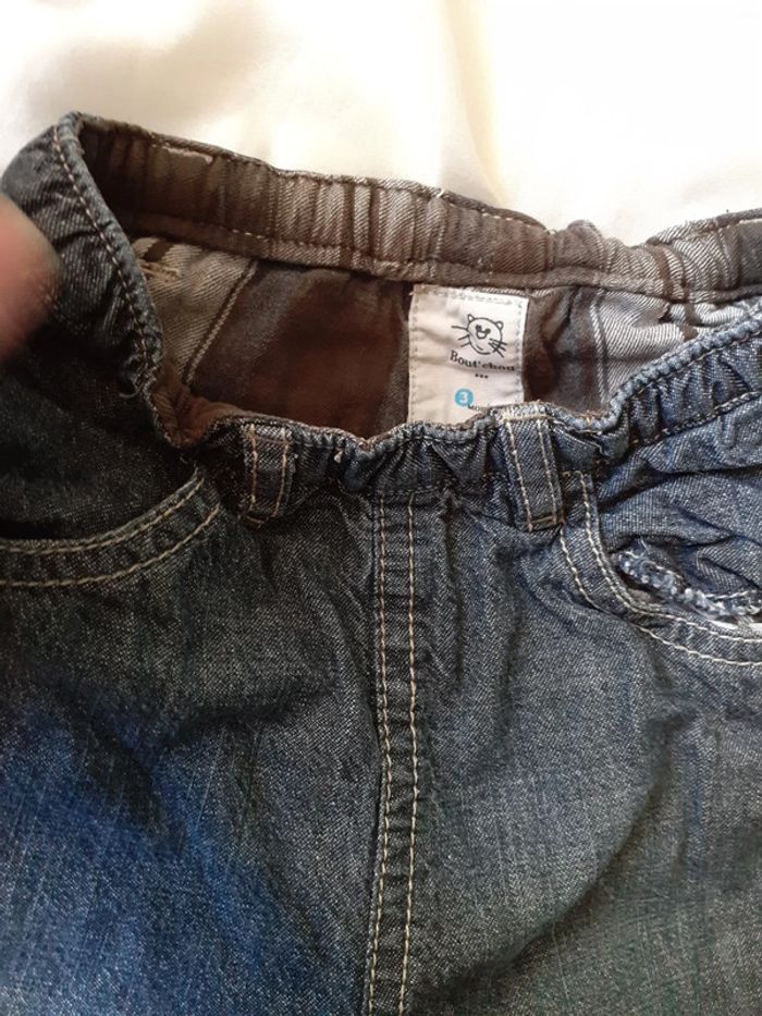 Jeans double taille élastique - photo numéro 2