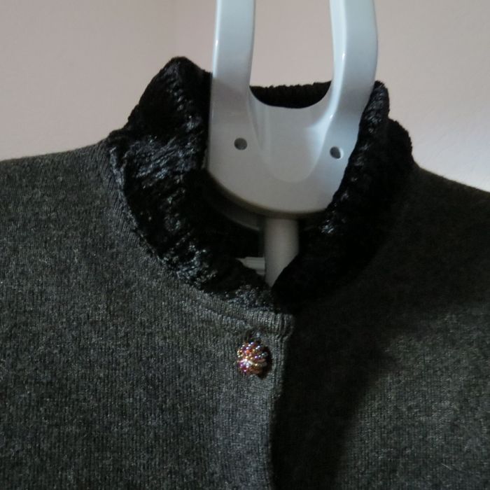 ✨ Cardigan cosy avec superbes boutons et manches à motif – unique & stylé ! ✨ - photo numéro 6