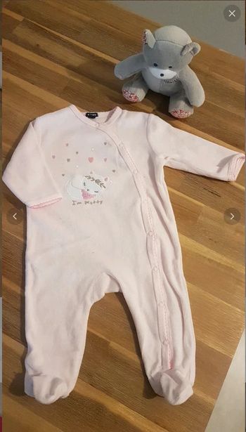 Pyjama velours manches longues