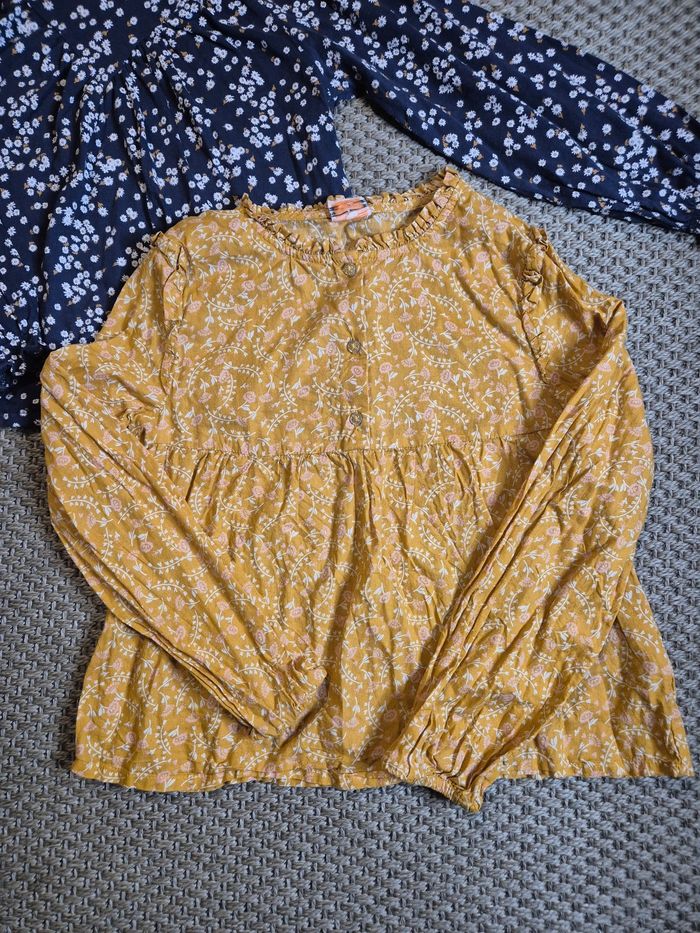 Lot de 3 Blouses à motifs fleurs filles - 8 ans - photo numéro 5