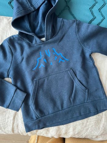 Sweat à capuche bleu marine - T4 ans