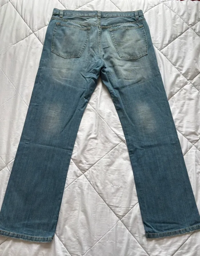 Jean homme vintage y2k 2000s In Extenso taille 50 2XL – coupe droite regular relaxed fit bleu délavé - photo numéro 8