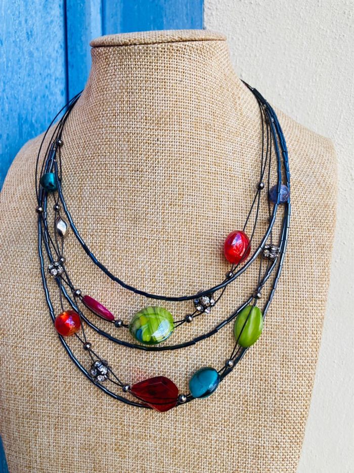 Collier femme perles - photo numéro 4