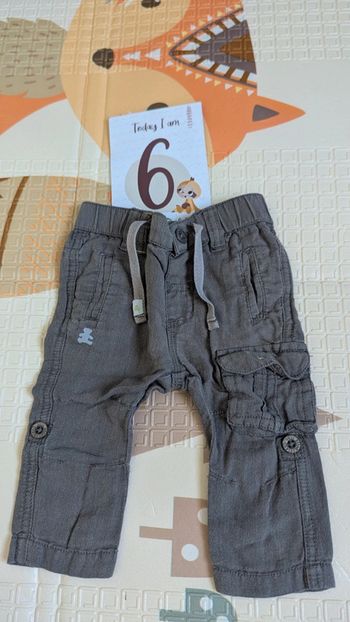 Pantalon léger en lin 6 mois