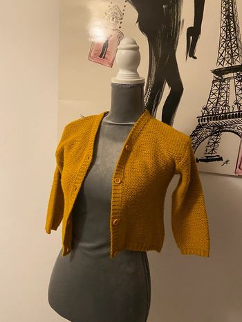 Gilet moutarde 5 ans