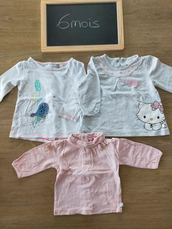 T shirts manches longues taille 6mois