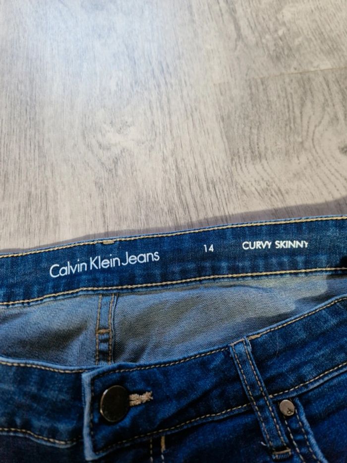 Jean's Calvin Klein Curvy Skinny Bleu Taille XL Femme - photo numéro 5