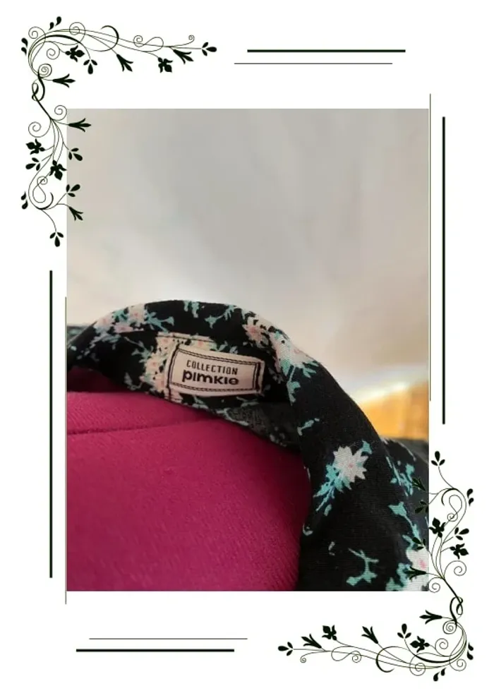 Pimkie - Blouse chemise ceinturée à imprimé petites fleurs - Noir - photo numéro 5
