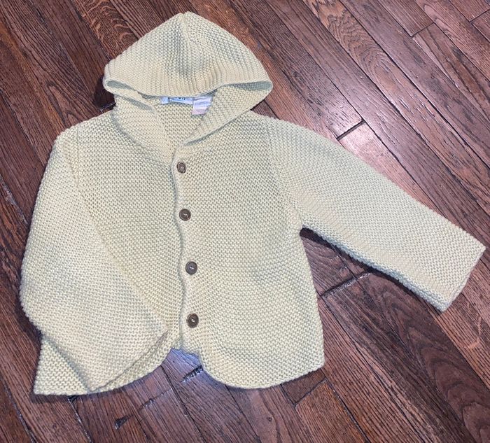 Gilet vert cocoon Maille 18 mois