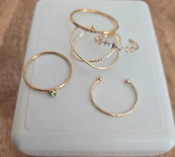 Lot bagues 5 pièces