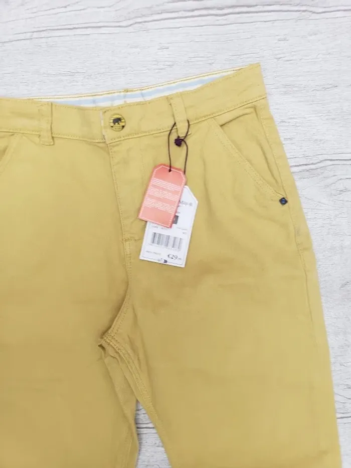 Pantalon Sergent major garçon 10 ans jaune - photo numéro 3