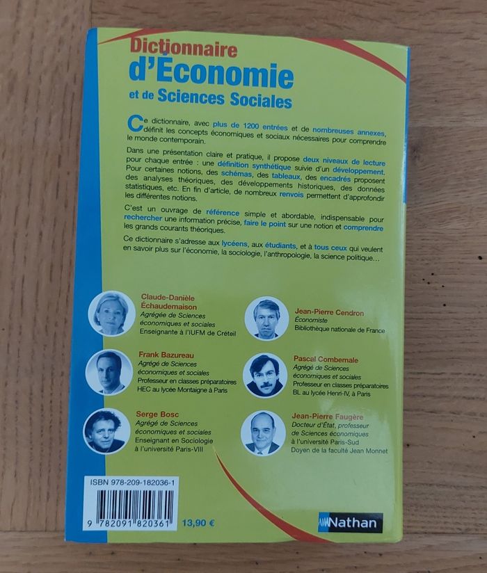 Dictionnaire d'économie et de sciences sociales - Nathan - photo numéro 3