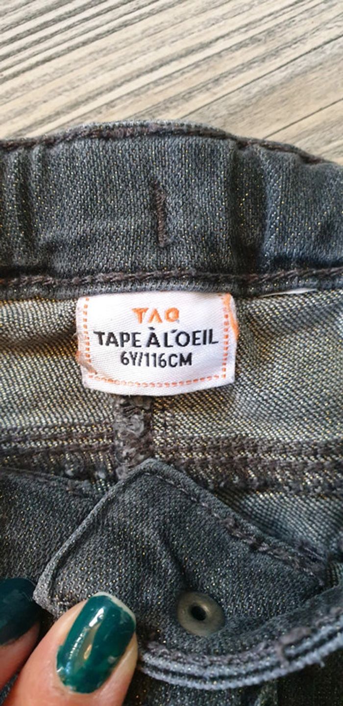Jean gris pailleté - photo numéro 3
